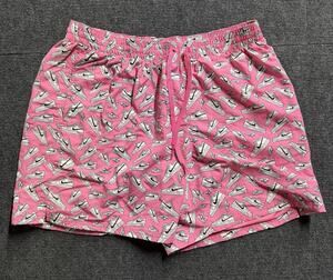 Nike Men's Swimming Swim Shorts Trunks PINK Black White Shoes Size XL NEW